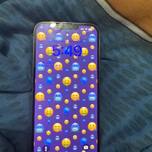 Black Modern Smartphone with Edge-to-Edge Display